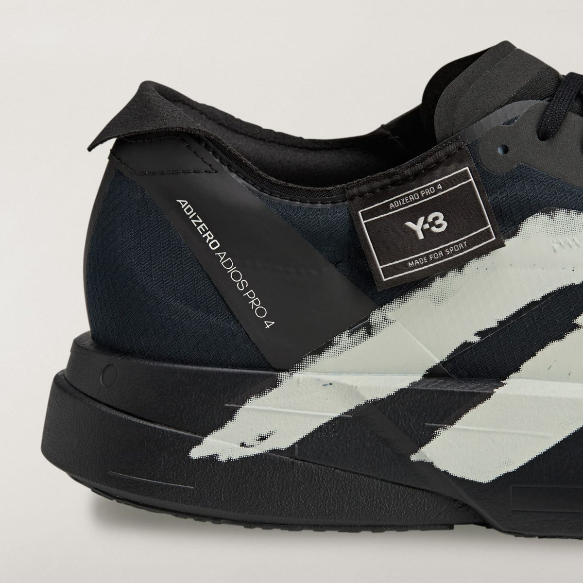 Adidas Y-3 Adizero Adios Pro 4 Black/Off White colorway