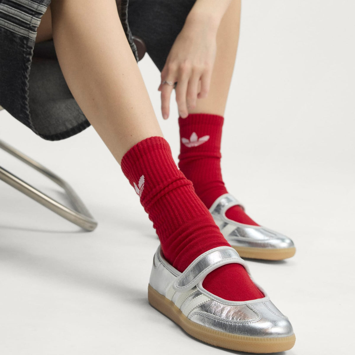 Adidas samba Jane "Silver Metallic"