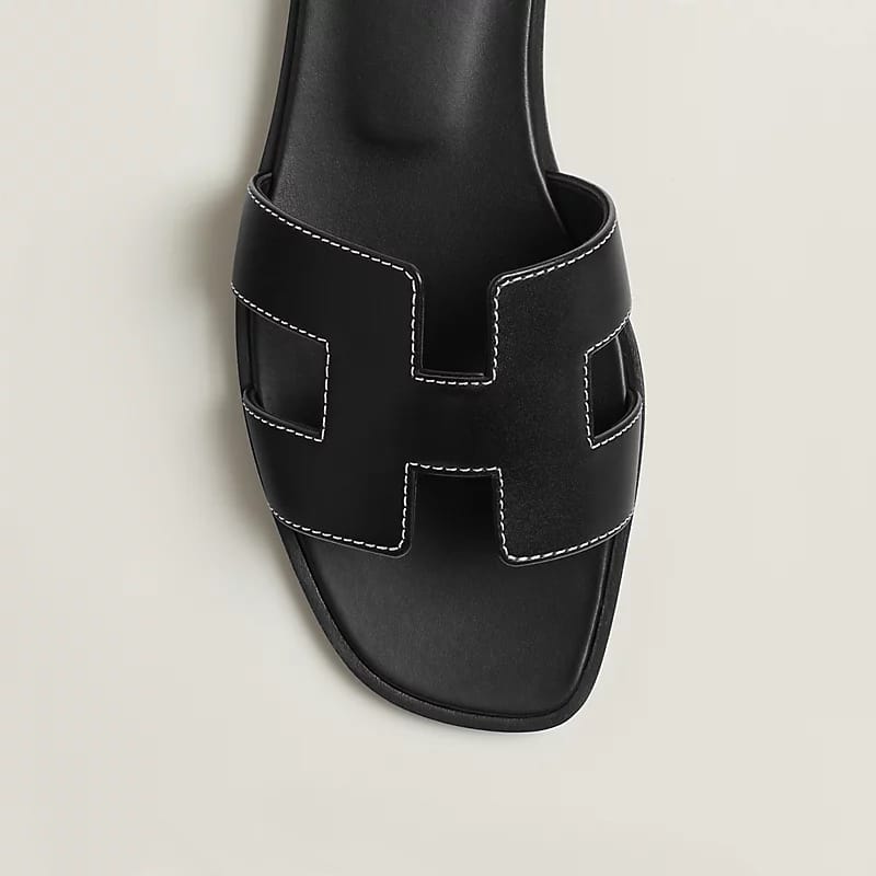 Hermès Oran Sandal "Black"