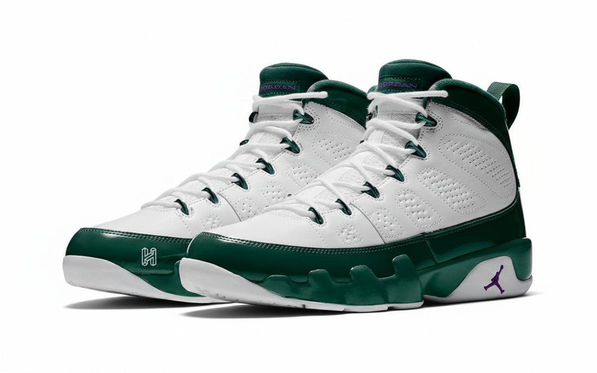 Air Jordan 9 Retro "White/Green "