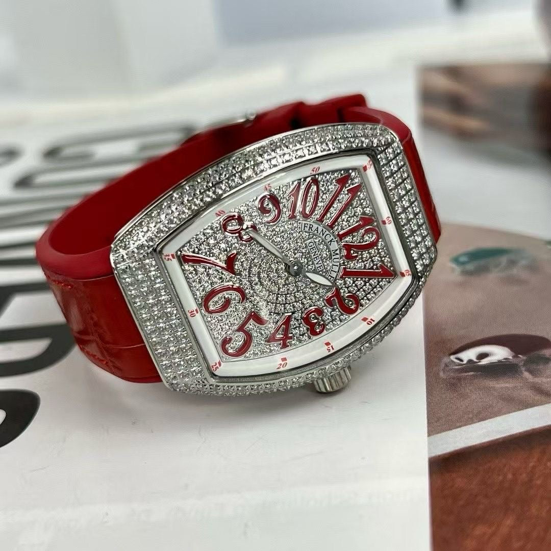 Franck Muller Lady Vanguard 💎 Alligator Strap,