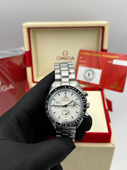 2025 OMEGA SPEEDMASTER MOONWATCH NEW WHITE 42 mm