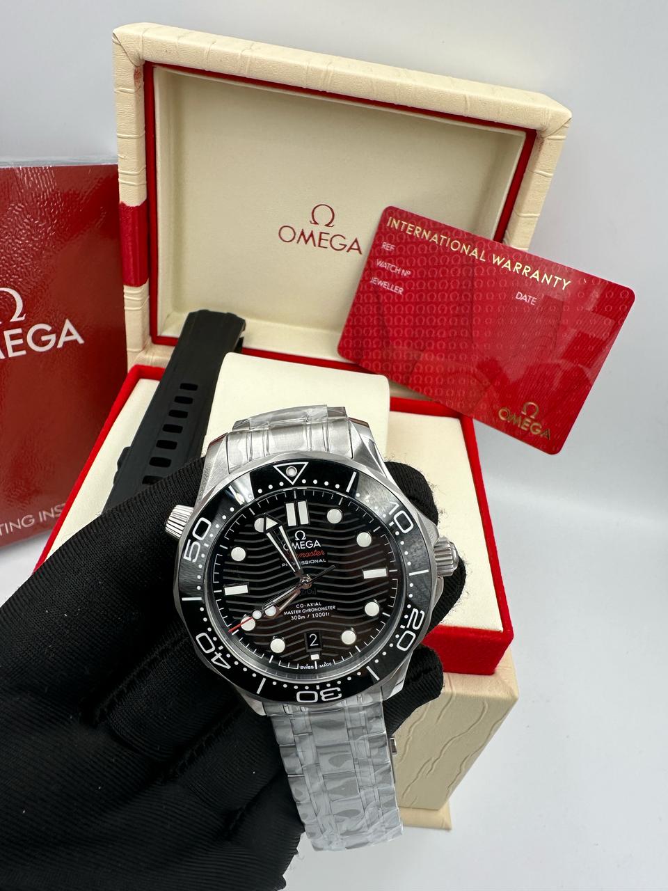 Omega Seamaster Diver 300M Co‑Axial Master Chronometer 42 Mm Black Dial Men’S Watch