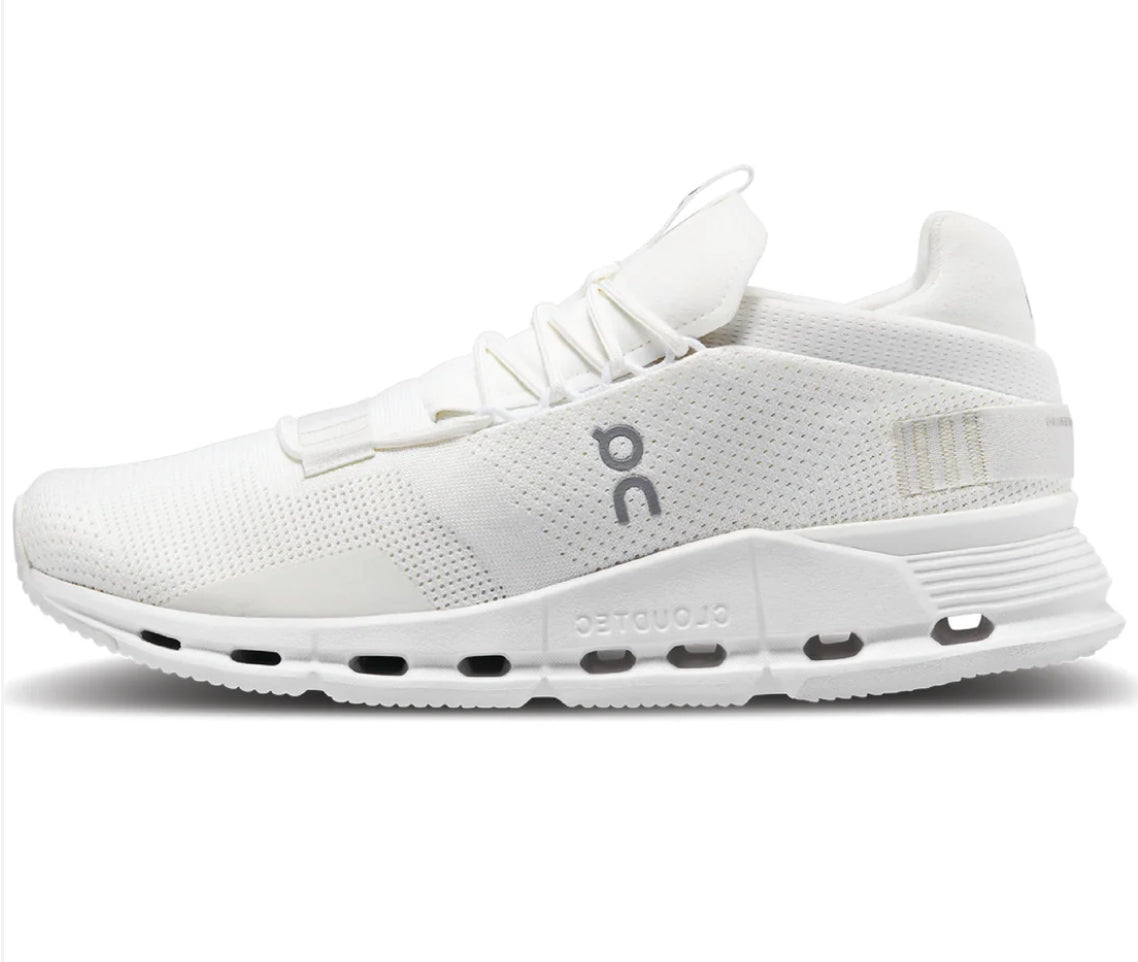 On Cloudnova undyed white