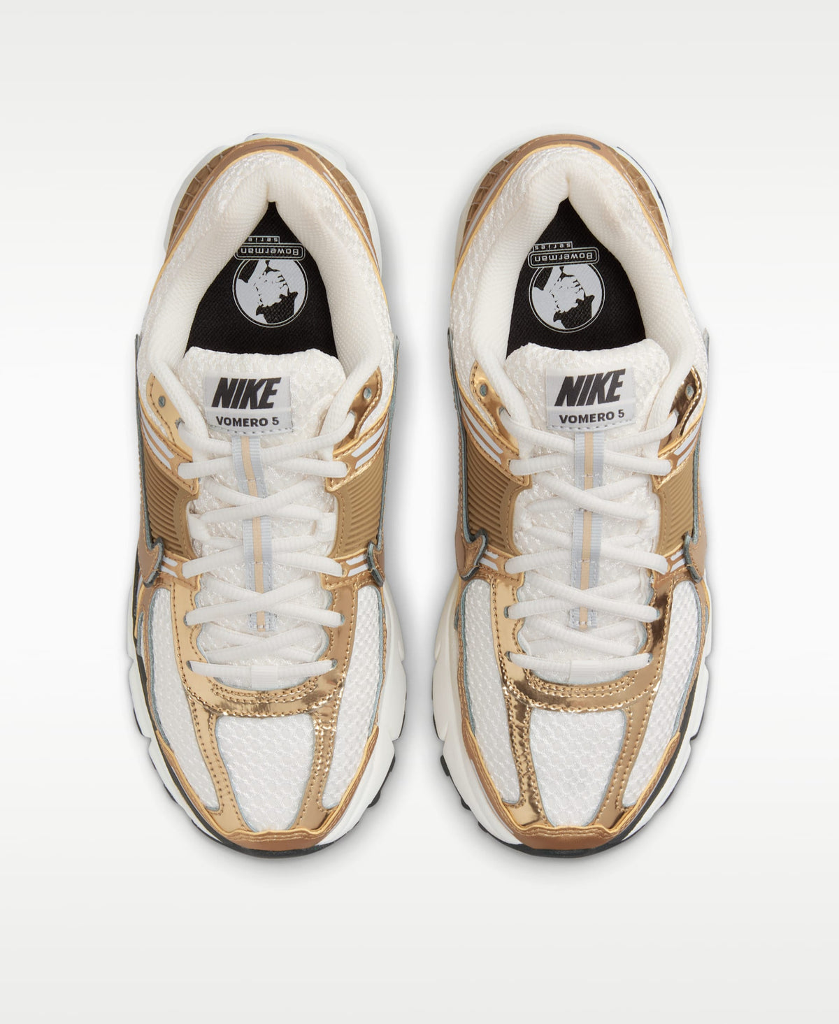 Nike Zoom Vomero 5 Sneakers  "White / Metallic Gold"