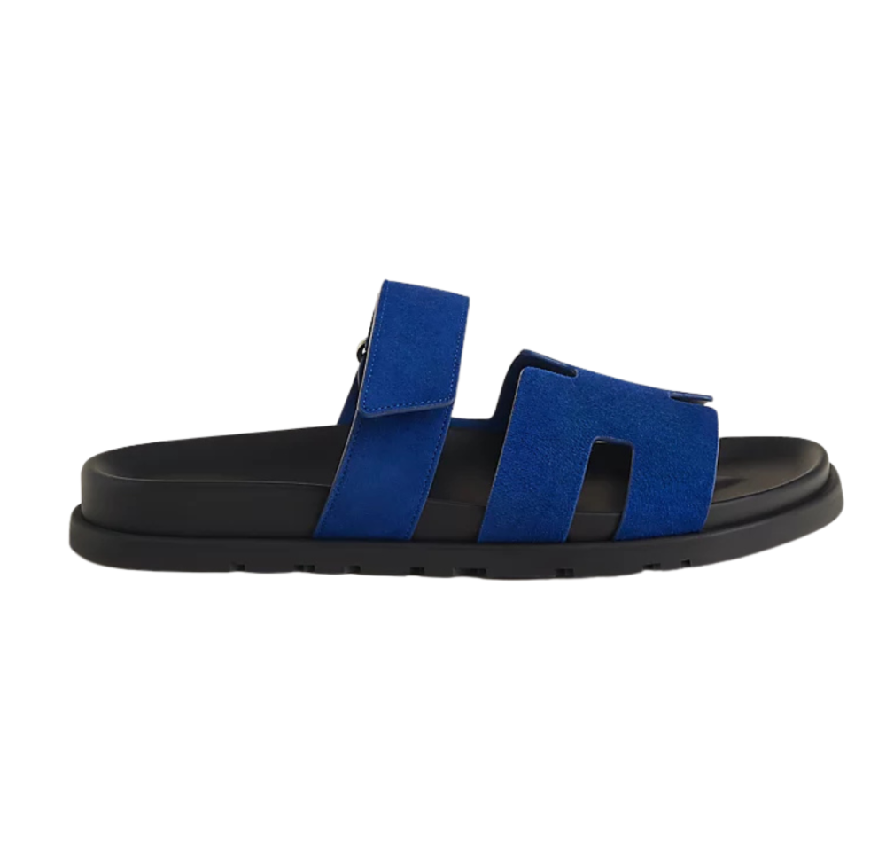 Hermès Chypre Sandals "Blue"