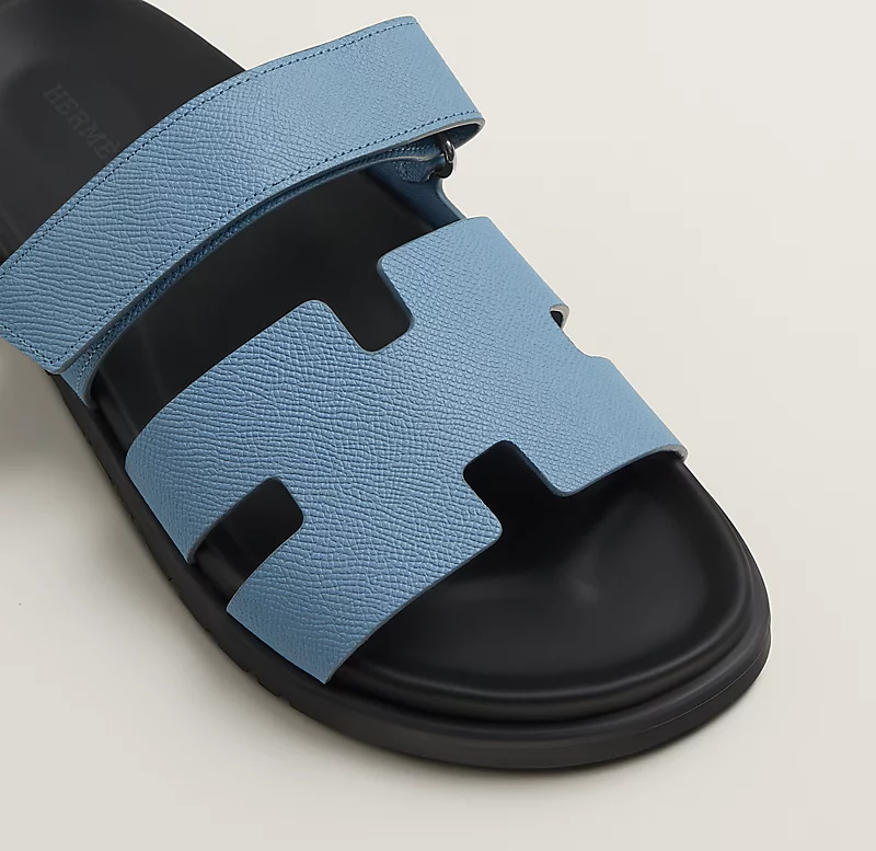 Hermès Chypre Sandals     "Sky Blue"