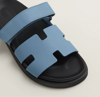 Hermès Chypre Sandals     "Sky Blue"