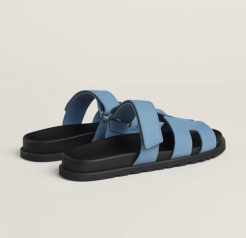 Hermès Chypre Sandals     "Sky Blue"
