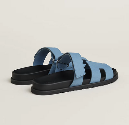 Hermès Chypre Sandals     "Sky Blue"