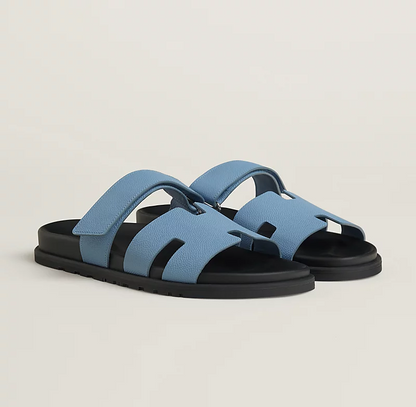 Hermès Chypre Sandals     "Sky Blue"