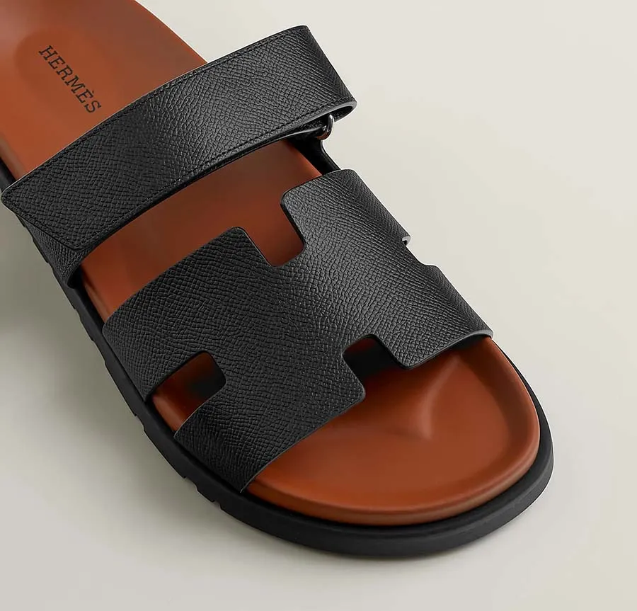 Hermès Chypre Sandals "Black"