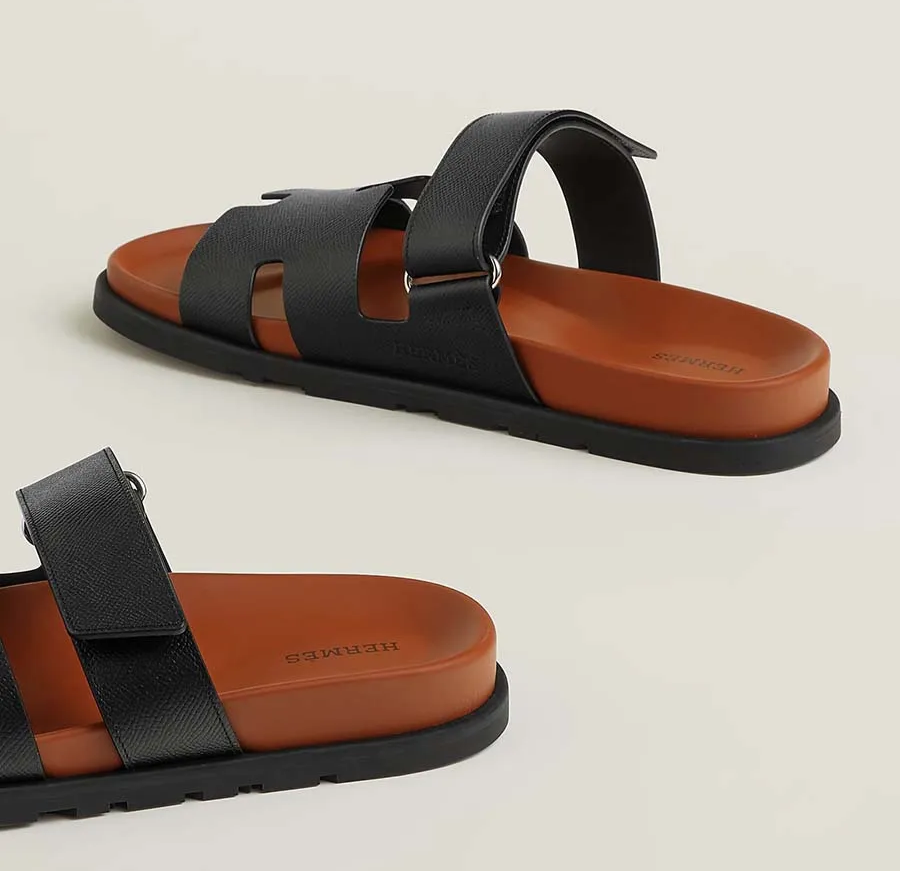 Hermès Chypre Sandals "Black"