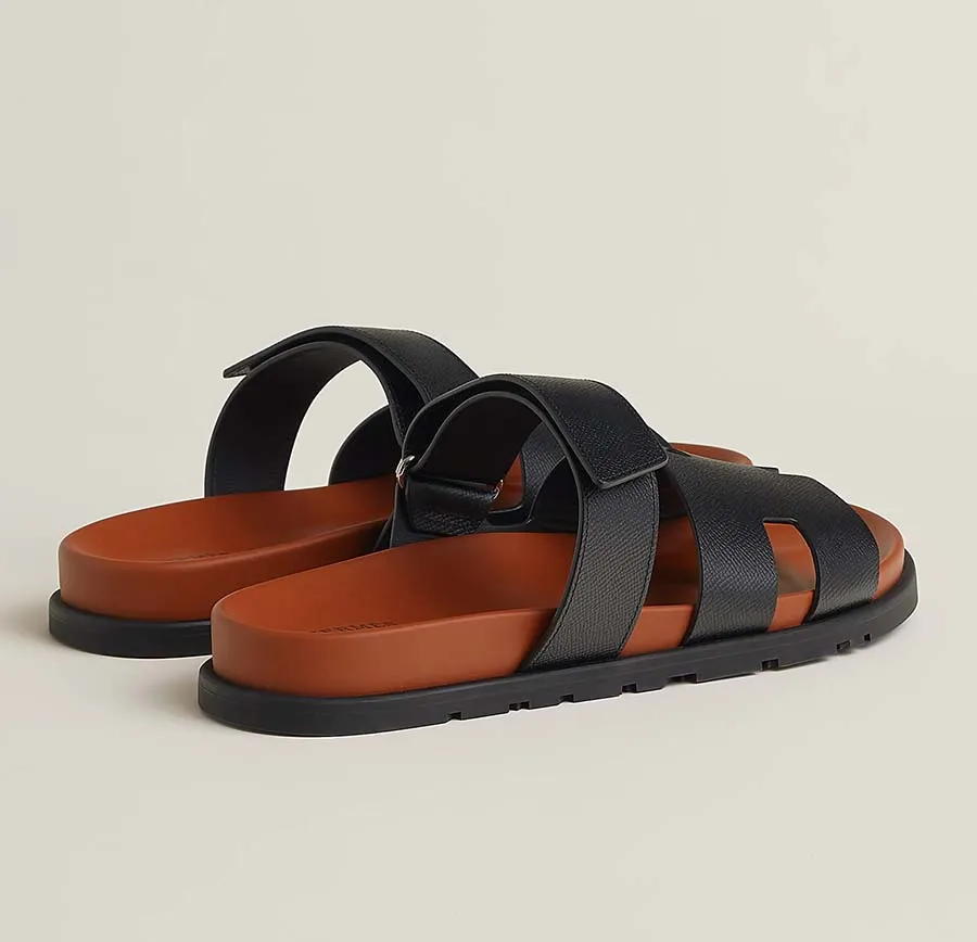Hermès Chypre Sandals "Black"