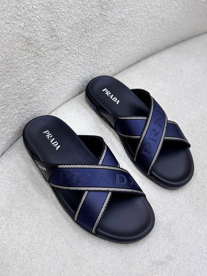 Prada Men Slipper "Blue/Black"