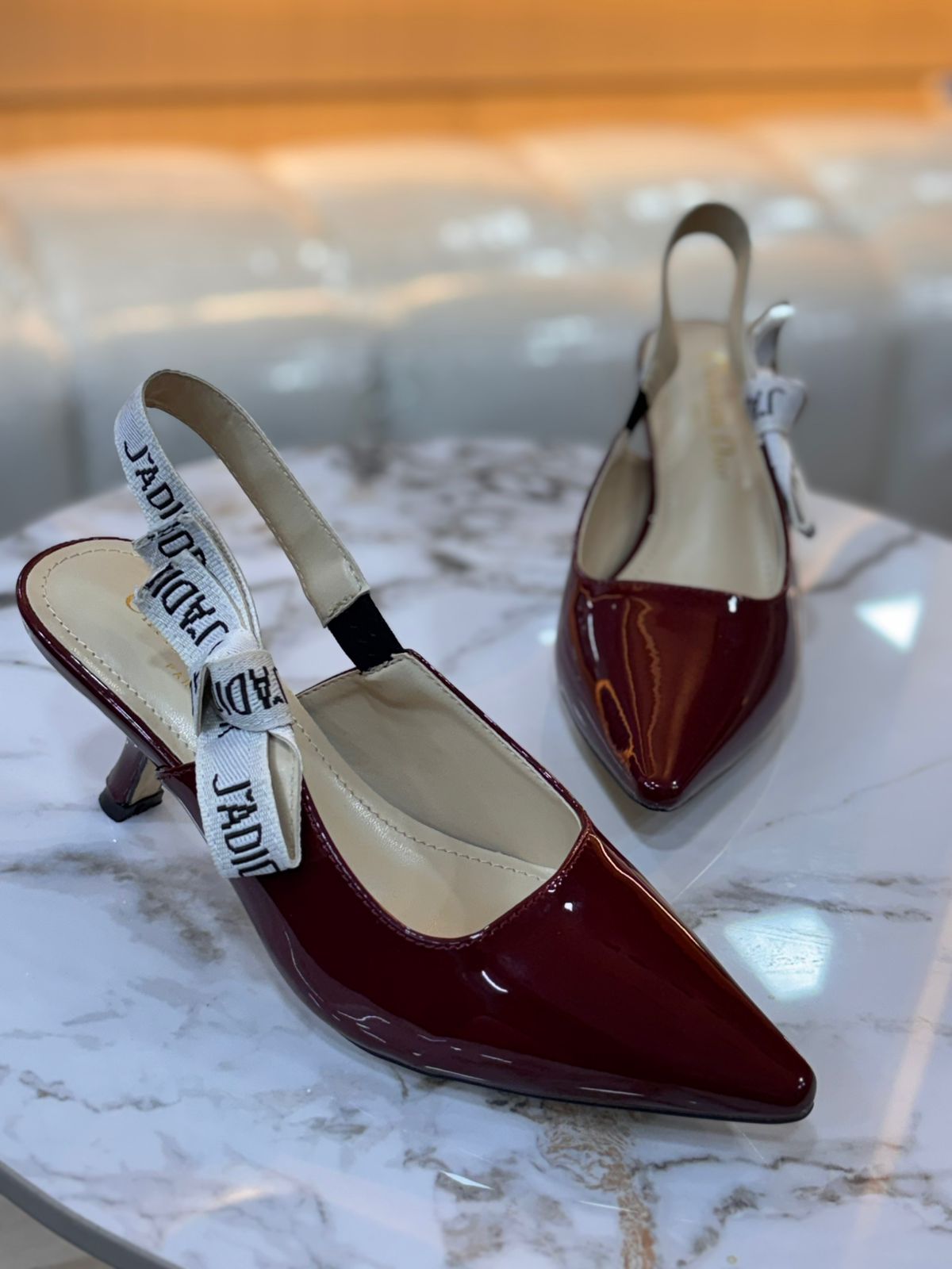 Dior J'Adior slingback Pumps "Burgundy"