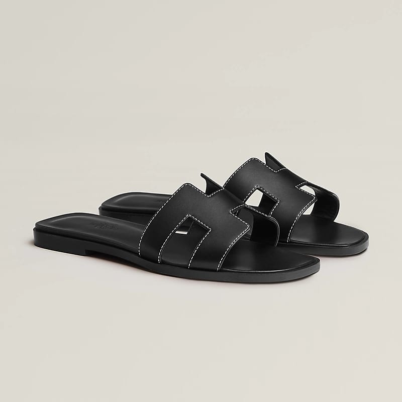 Hermès Oran Sandal "Black"
