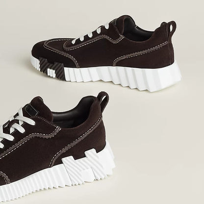 Hermès "Next" Sneaker — Café (Brown Suede)