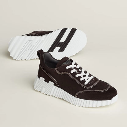 Hermès "Next" Sneaker — Café (Brown Suede)