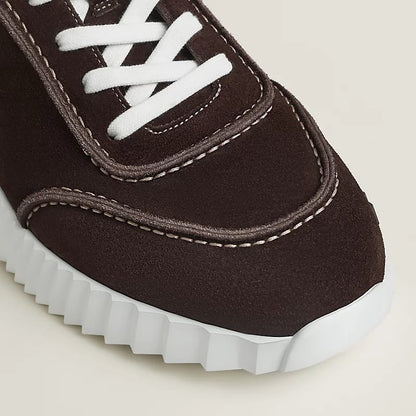 Hermès "Next" Sneaker — Café (Brown Suede)