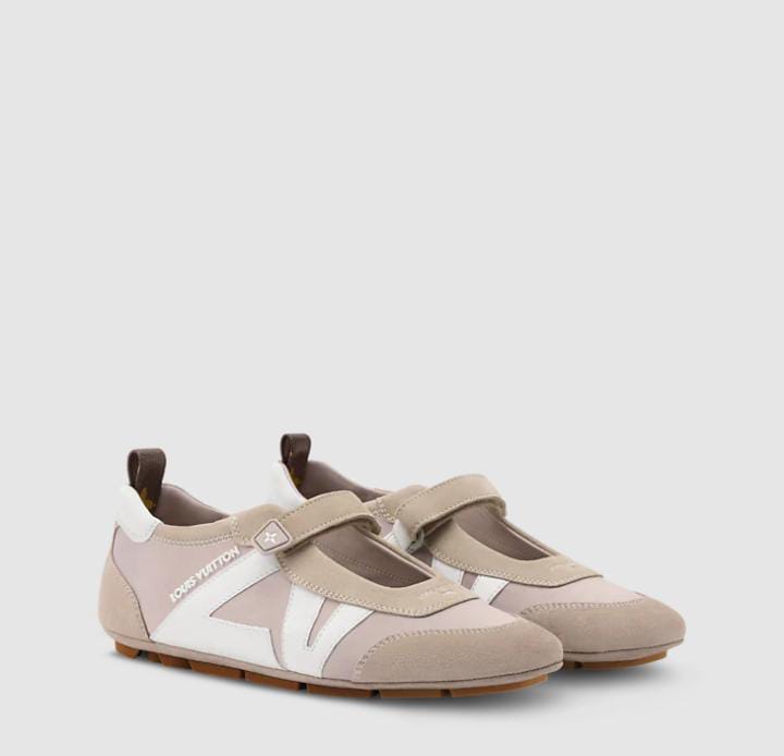 Louis Vuitton Runner Sneaker Mary Jane – Beige/White