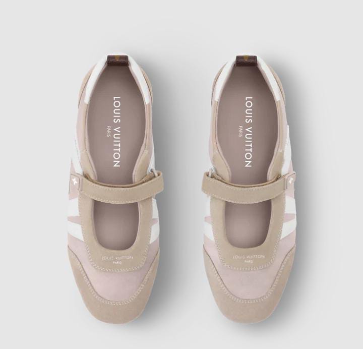 Louis Vuitton Runner Sneaker Mary Jane – Beige/White
