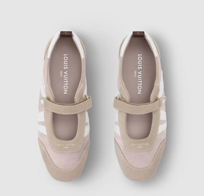 Louis Vuitton Runner Sneaker Mary Jane – Beige/White