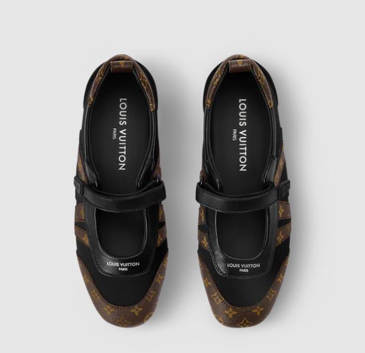 Louis Vuitton Runner Sneaker Mary Jane – Black/Brown Monogram