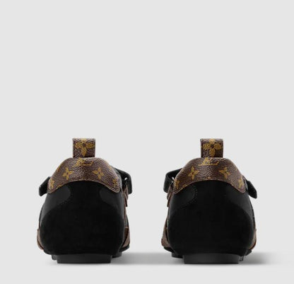 Louis Vuitton Runner Sneaker Mary Jane – Black/Brown Monogram