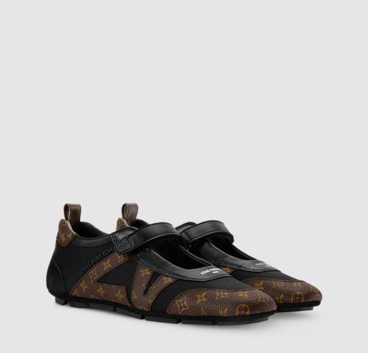 Louis Vuitton Runner Sneaker Mary Jane – Black/Brown Monogram