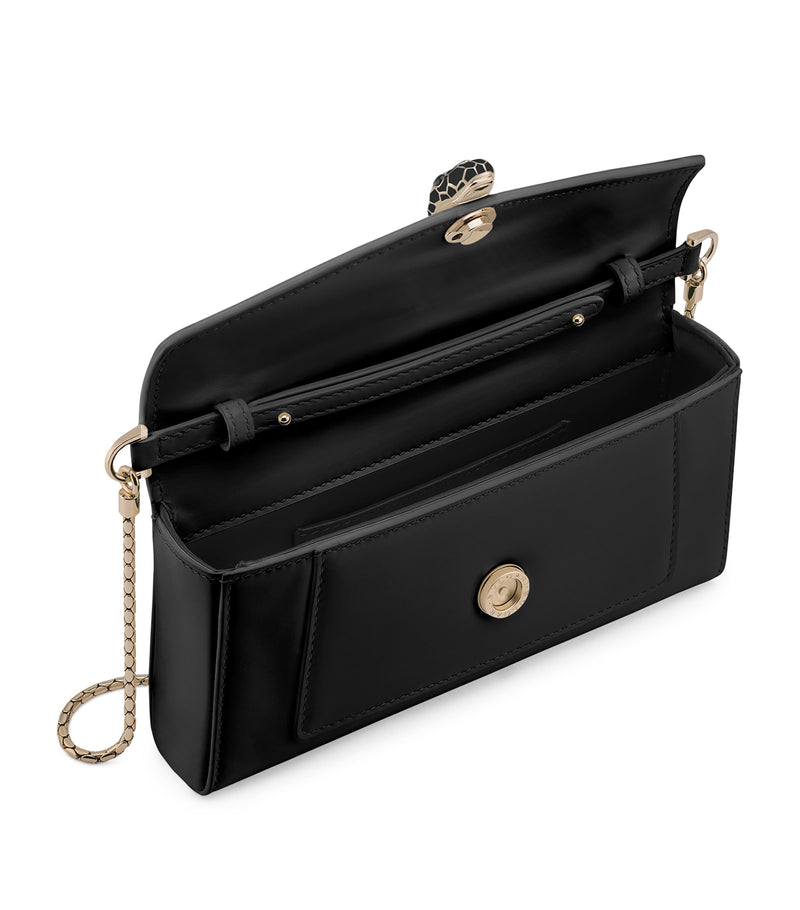 Bvlgari Serpenti Forever Top-Handle Bag — Black