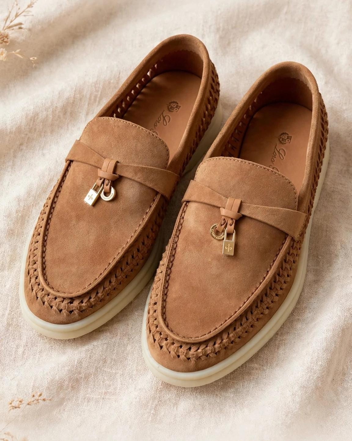 Loro Piana  Charms Walk Loafers "Brown"