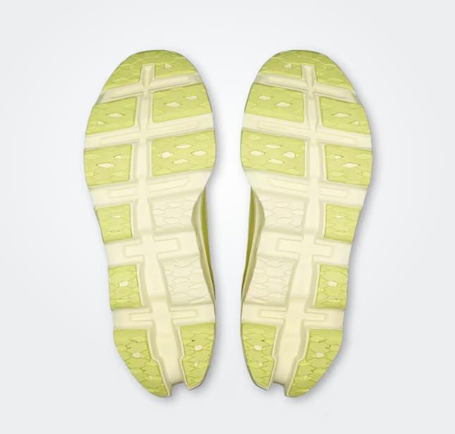 On Cloud Cushioned Running Sneakers "Lime Yellow"