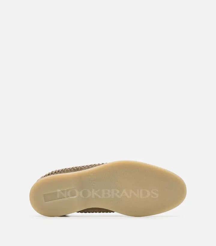 Loro piano Woven Suede Loafers "Sand Beige"