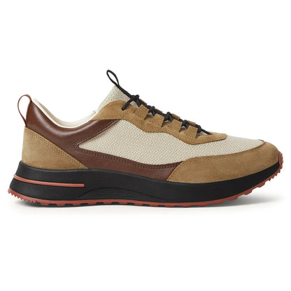 Loro Piana Week-End Walk "Tan" Suede and "Cream" Mesh Sneakers