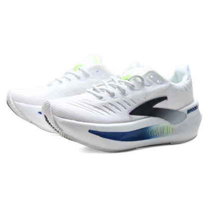 Brooks Glycerin Max Running Shoes 
"White/ Blue/Neon Green"