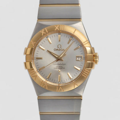 Omega Constellation Co-Axial Chronometer Watch "Silver/Rose Gold"