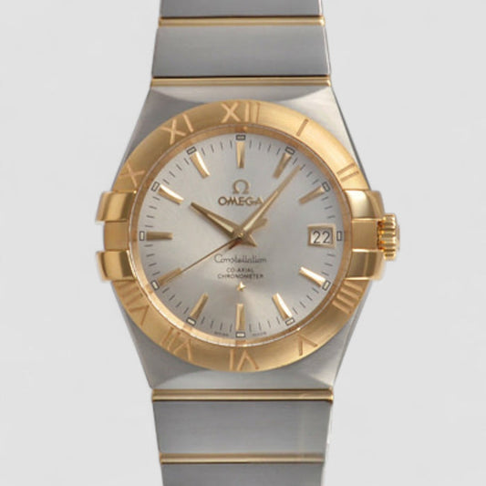 Omega Constellation Co-Axial Chronometer Watch "Silver/Rose Gold"
