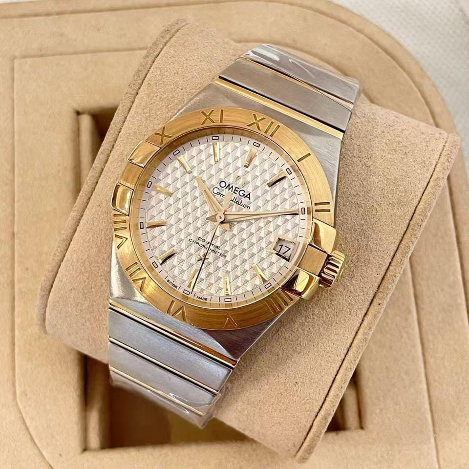 Omega Constellation Co-Axial Chronometer Watch "Silver/Gold"