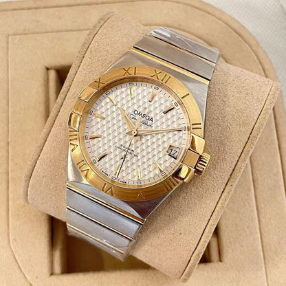 Omega Constellation Co-Axial Chronometer Watch "Silver/Gold"