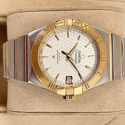 Omega Constellation Co-Axial Chronometer Watch "Silver/Gold"