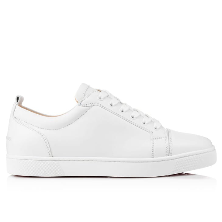 Christian Louboutin Low-Top Leather Sneakers – All White, Men's