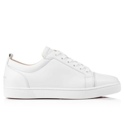 Christian Louboutin Low-Top Leather Sneakers – All White, Men's
