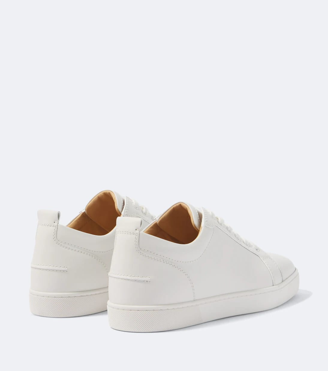 Christian Louboutin Low-Top Leather Sneakers – All White, Men's