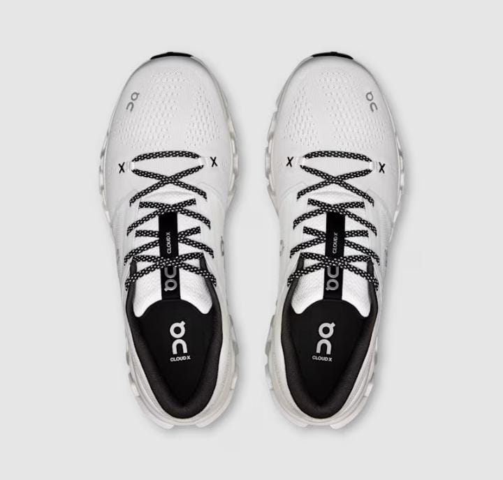 On Cloudx 4 – "White & Black Running Shoes"