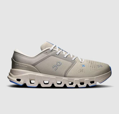 On Cloudx 4 – "Sand Gray & Cobalt Blue Running Shoes"