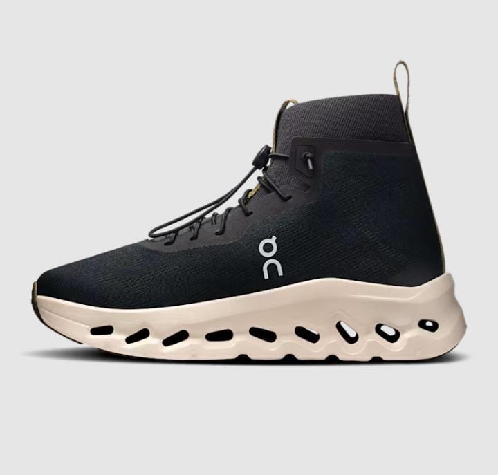 On Running Cloudtilt Loewe Black High-Top Sneakers "Black/Cream/Olive"