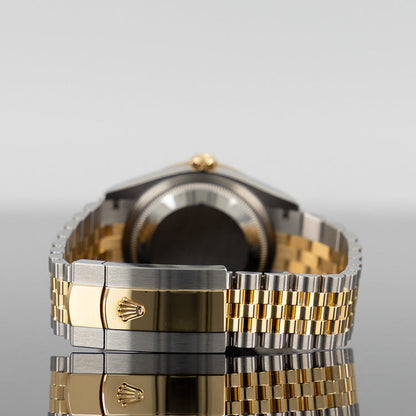 Rolex Datejust 36mm Steel and Yellow Gold Black Diamond Dial 126283RBR