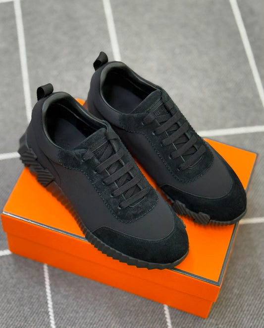 Hermès men's Black Suede  Sneakers