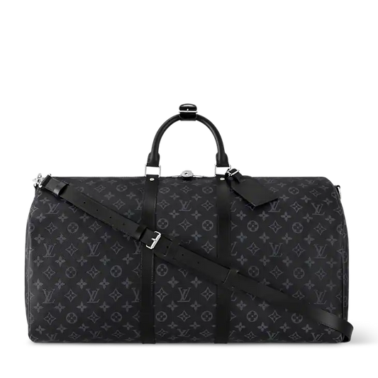 LV Black Graphite Printed Canvas Travel Bag